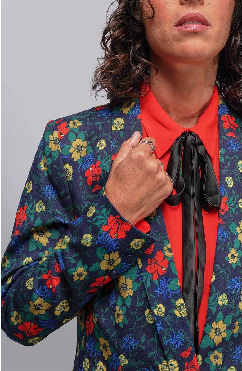 WILDFANG The Empower Tux Blazer, Alternate, color, Wildflower Chili