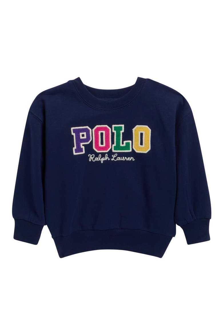 Kids' Magic Fleece Pullover Sweatshirt, Main, color, NAVY