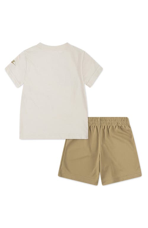 Nike Kids' Split Futura T-shirt & Shorts Set In Parachute Beige