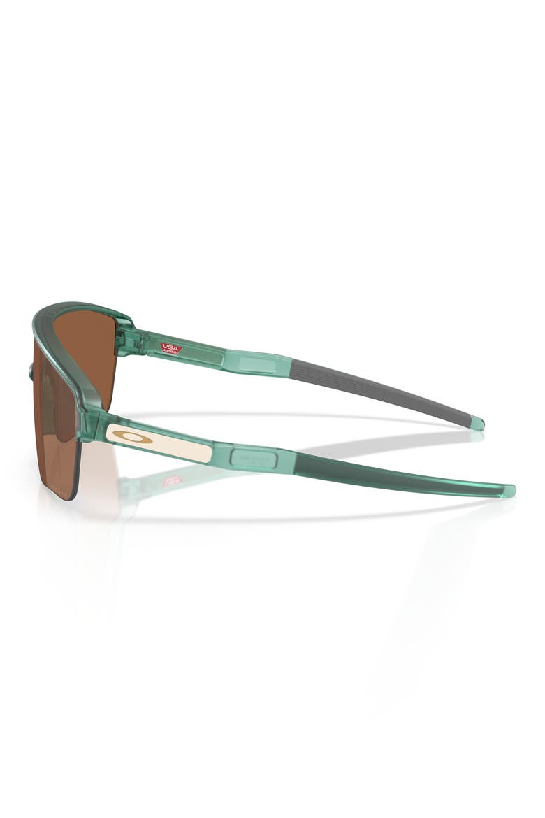 Corridor 142mm Semi Rimless Prizm™ Polarized Shield Sunglasses, Alternate, color, TRANS PACIFIC / PRIZM TUNGSTEN