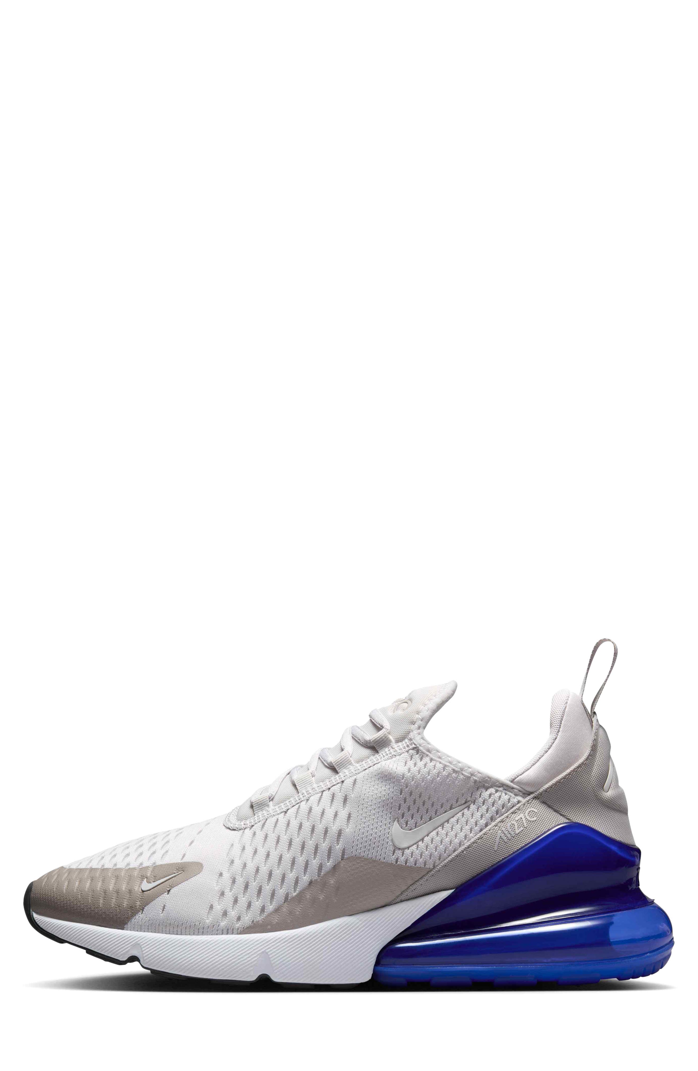 Nike Air Max 270 Sneaker, Alternate, color, 031 Vast Grey/College Grey/Racer Blue/Summit White