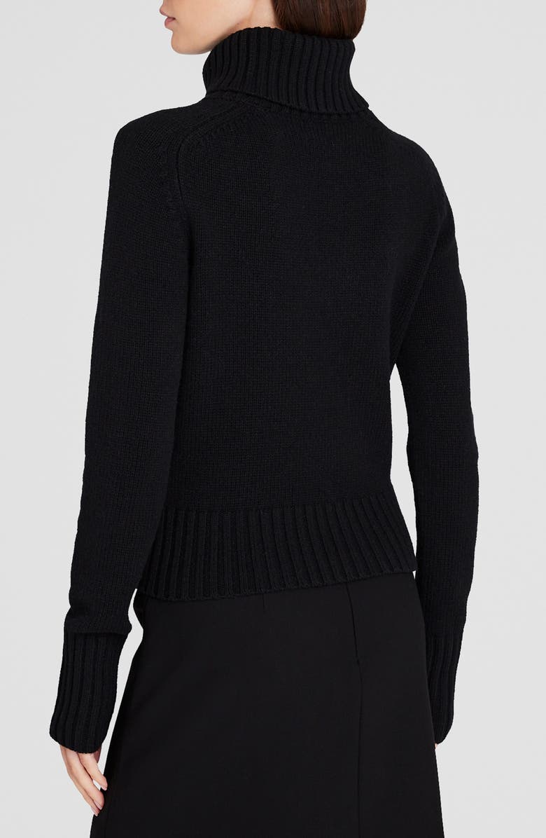 Club Monaco Shrunken Turtleneck Wool Blend Sweater, Alternate, color, 