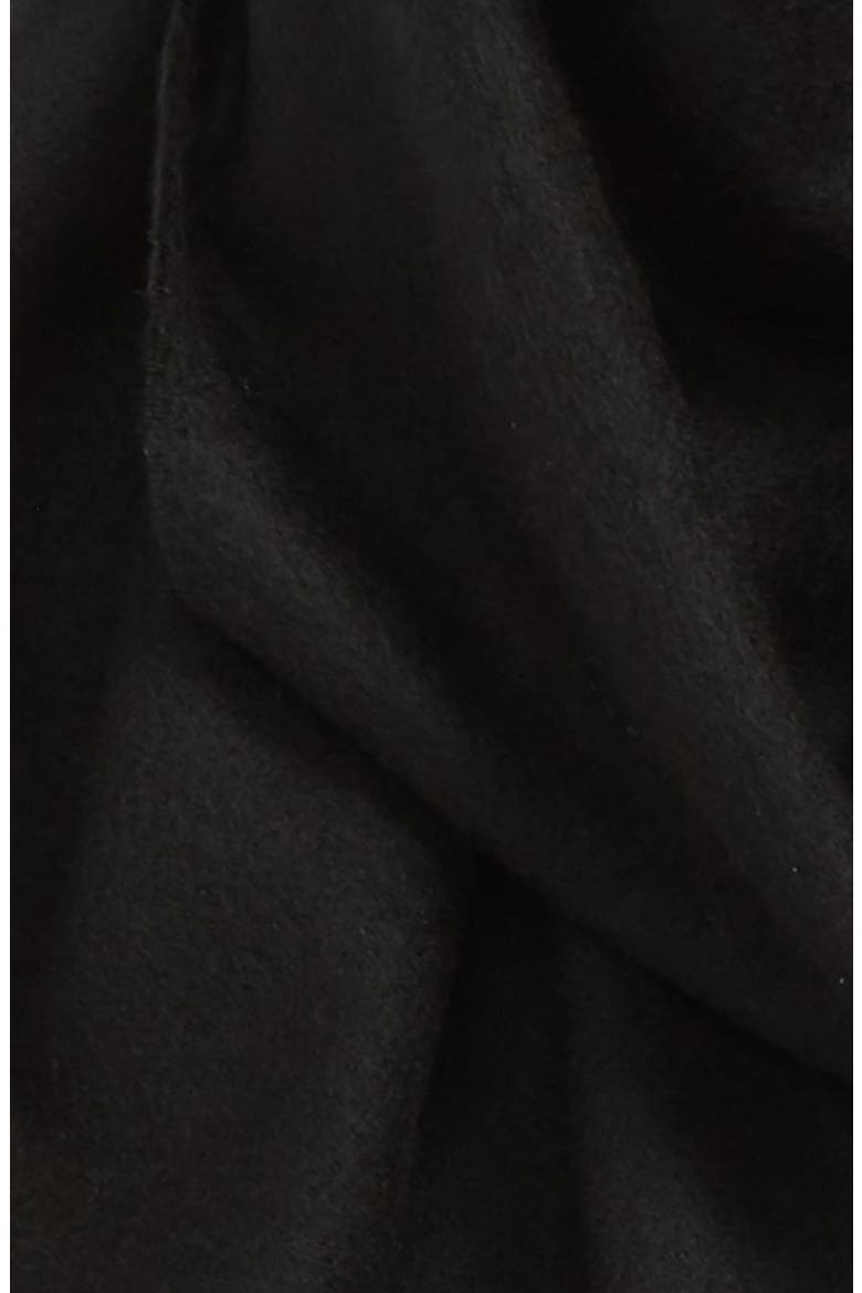Solid Fringed Scarf, Alternate, color, BLACK