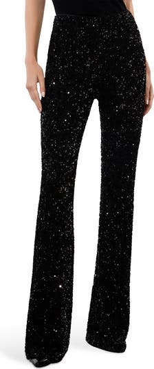 Sequin Bootcut Pants