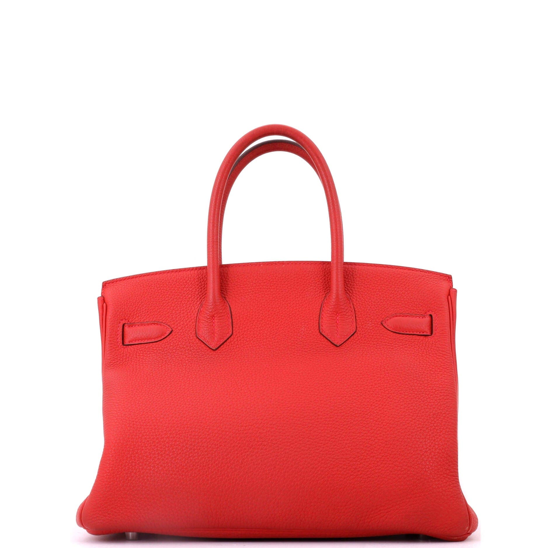 Birkin Handbag Red Togo with Palladium Hardware 30, Alternate, color, Red