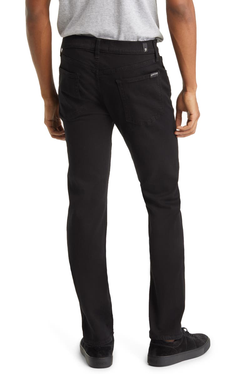 7 For All Mankind Slimmy Slim Fit Jeans, Alternate, color, Black
