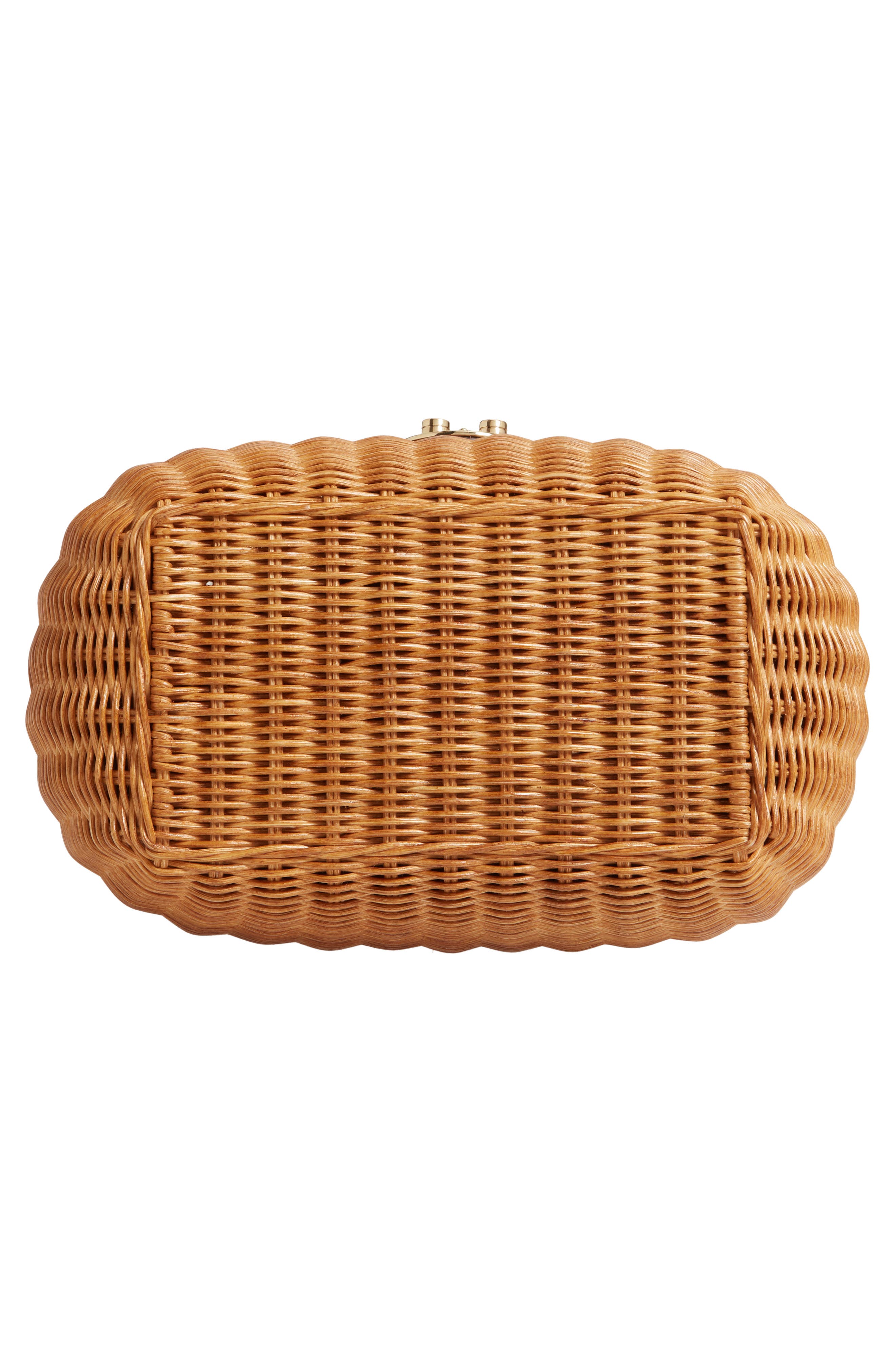 Miu Miu Midollino Woven Wicker Bag, Alternate, color, 
