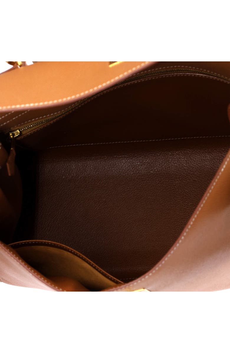 Pre-Owned Hermes Kelly Handbag Brown Courchevel with Gold Hardware 32, Alternate, color, Gold