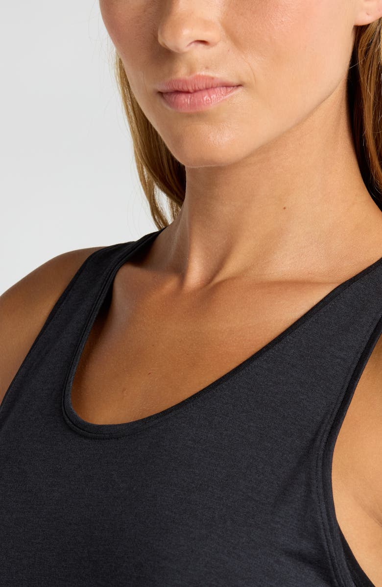 Zella Liana Restore Soft Lite Tank, Alternate, color, Black