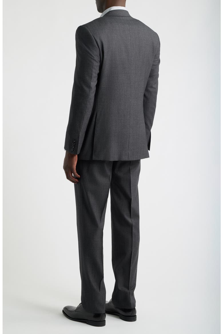 Siena Regular Fit Shadow Plaid Wool Suit, Alternate, color, CHARCOAL