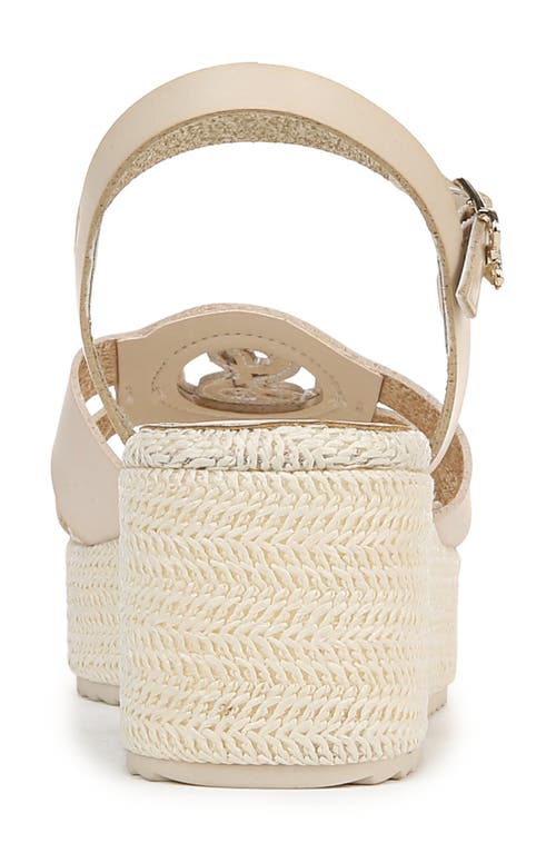 Sam & Libby Camille Platform Wedge Sandal In White