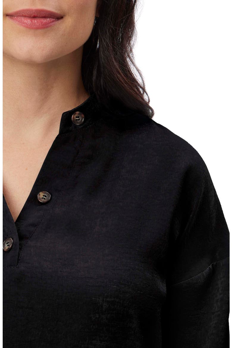 Suzie Long Sleeve Maternity Top, Alternate, color, BLACK