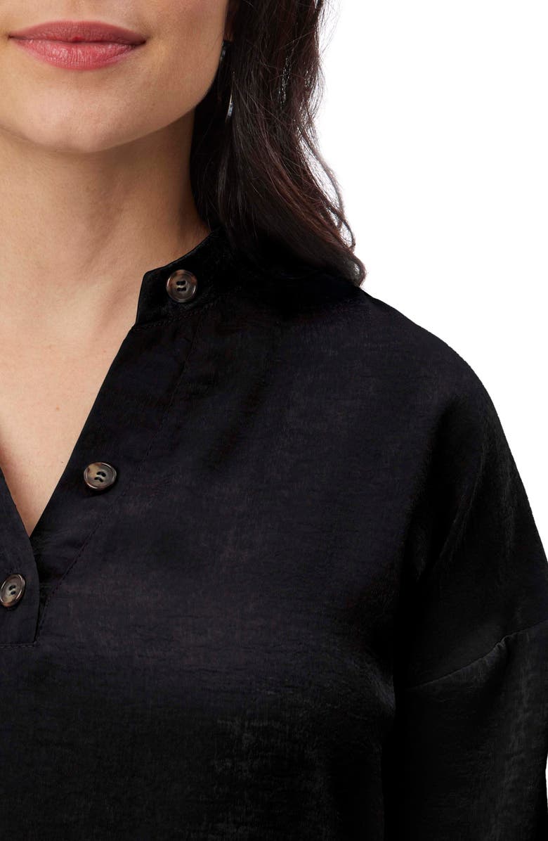 Stowaway Collection Suzie Long Sleeve Maternity Top, Alternate, color, Black