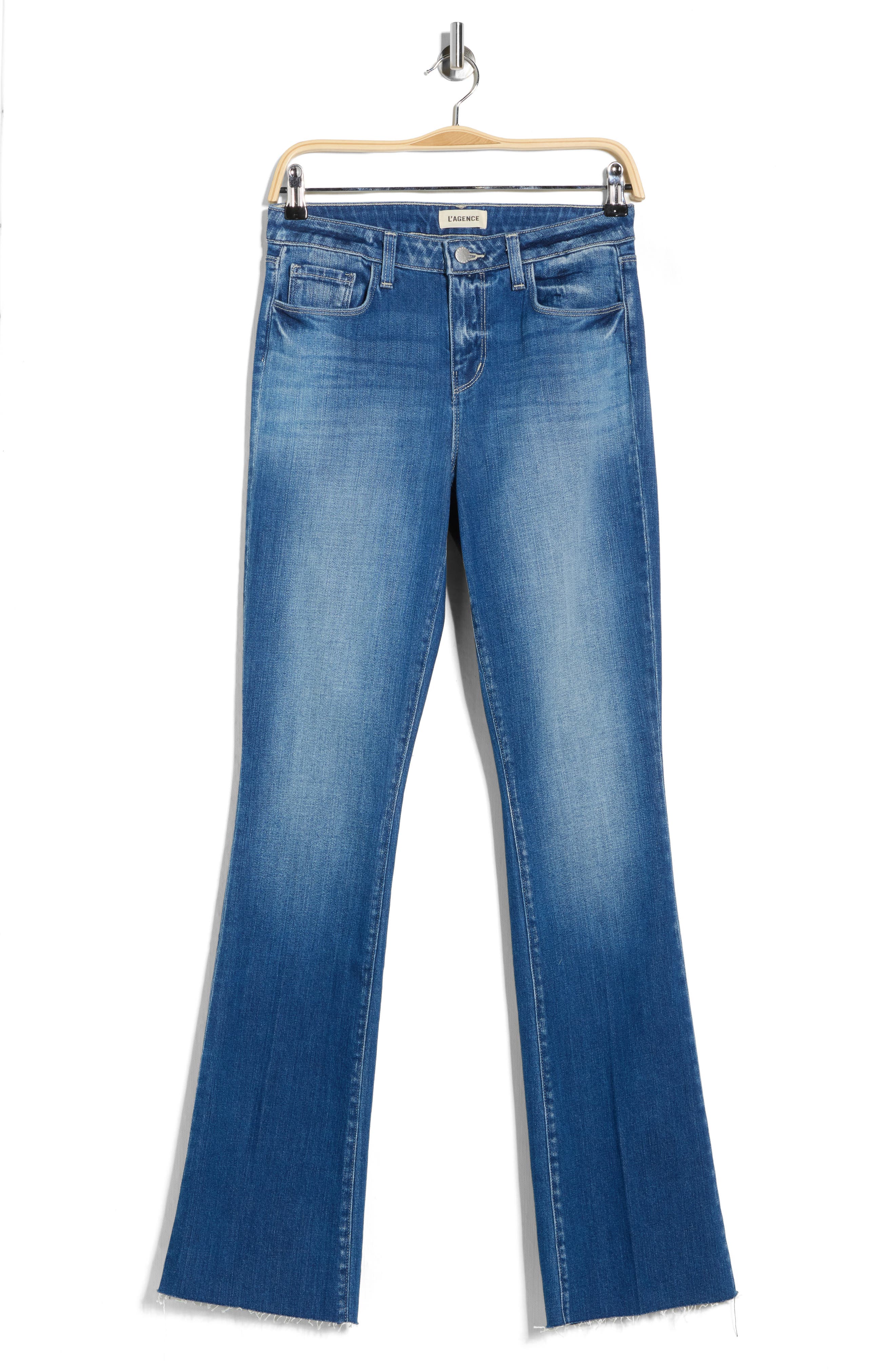 L'AGENCE Ruth Raw Hem Straight Leg Jeans