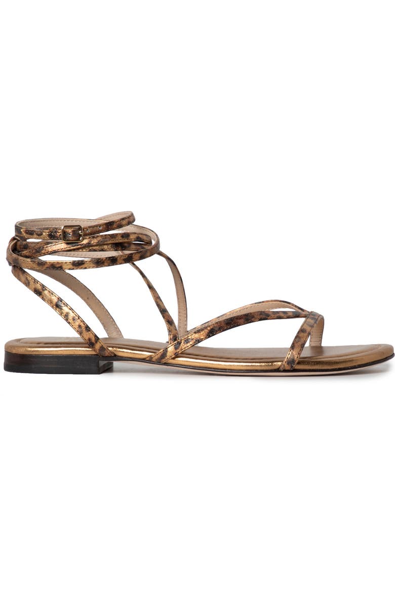 PAIGE Darcy Ankle Wrap Sandal, Alternate, color, Bronze Mlt