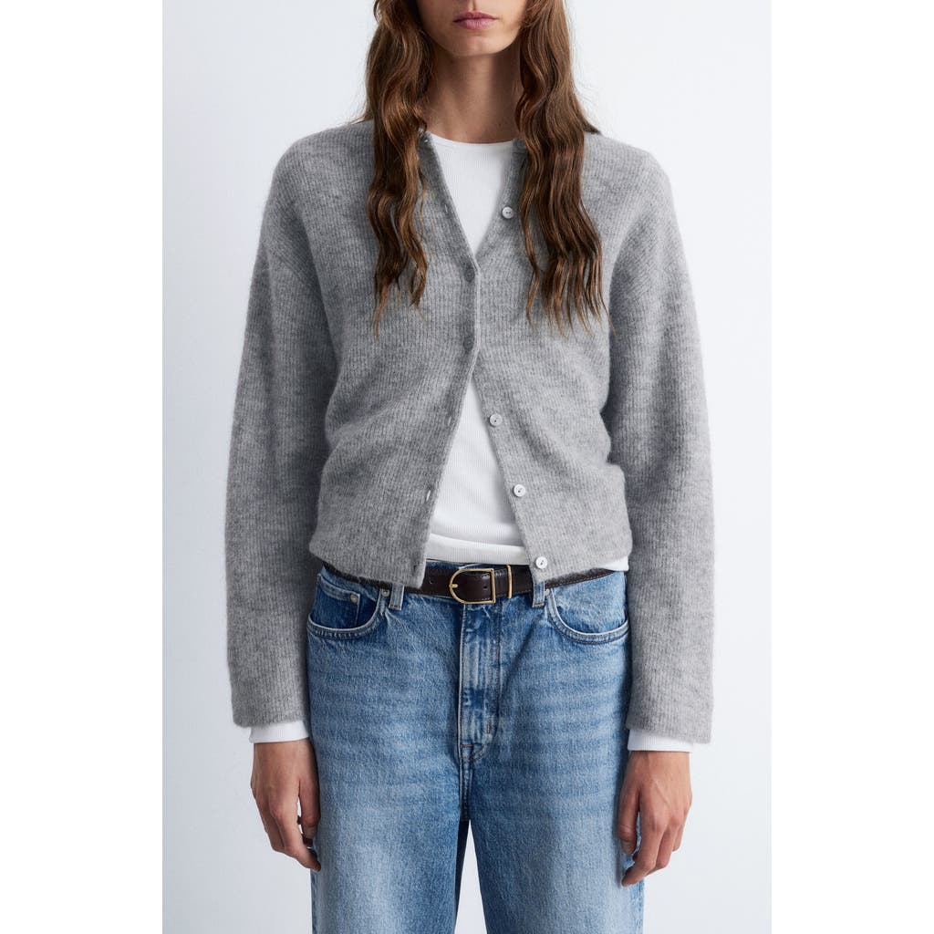 & Other Stories Alpaca & Wool Blend Cardigan In Gray
