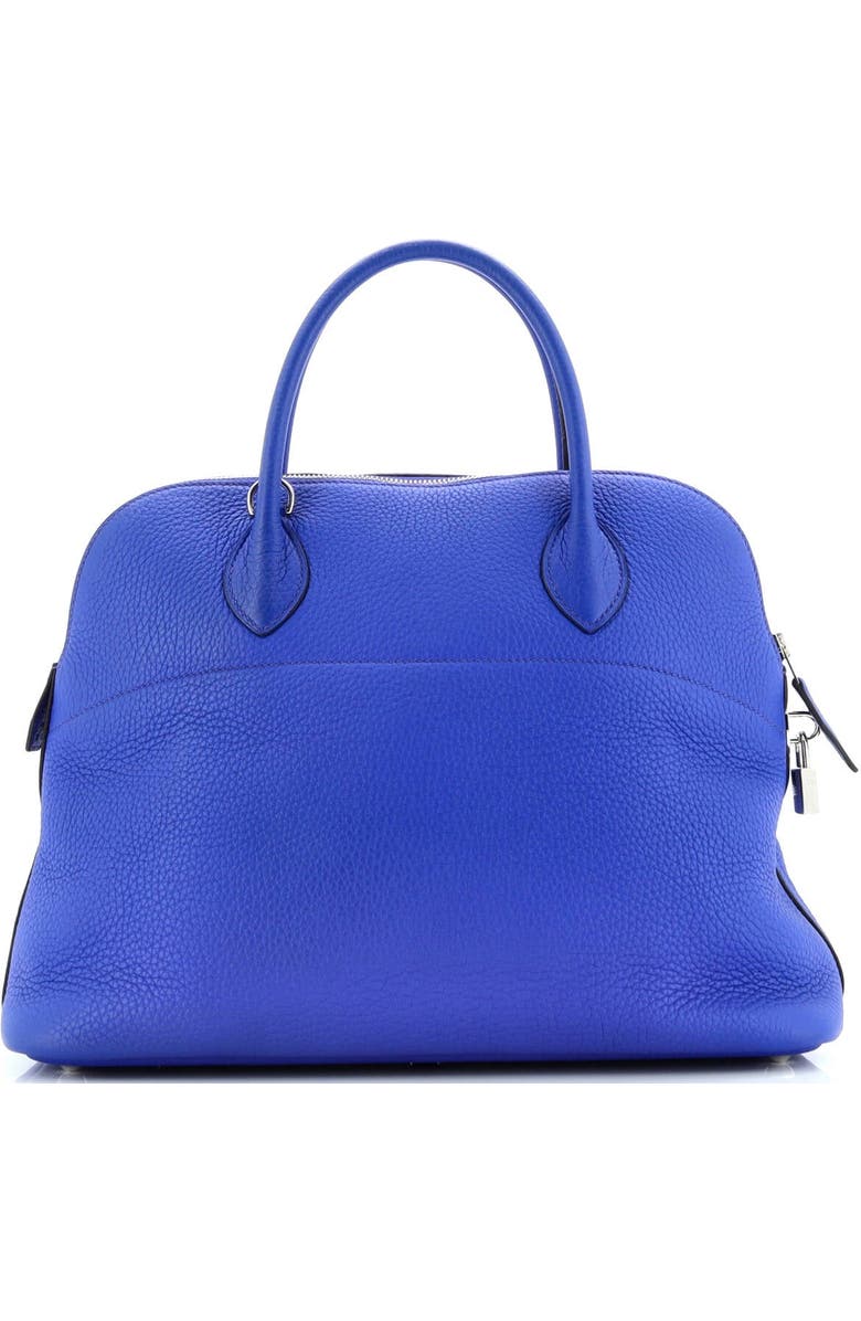 Pre-Owned Hermes Bolide Bag Clemence 35, Alternate, color, Bleu Royal