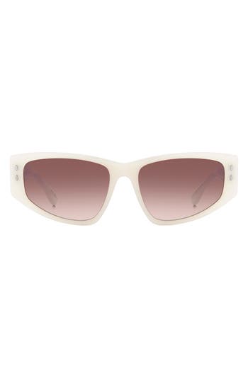 Isabel Marant 57mm Rectangle Sunglasses In White