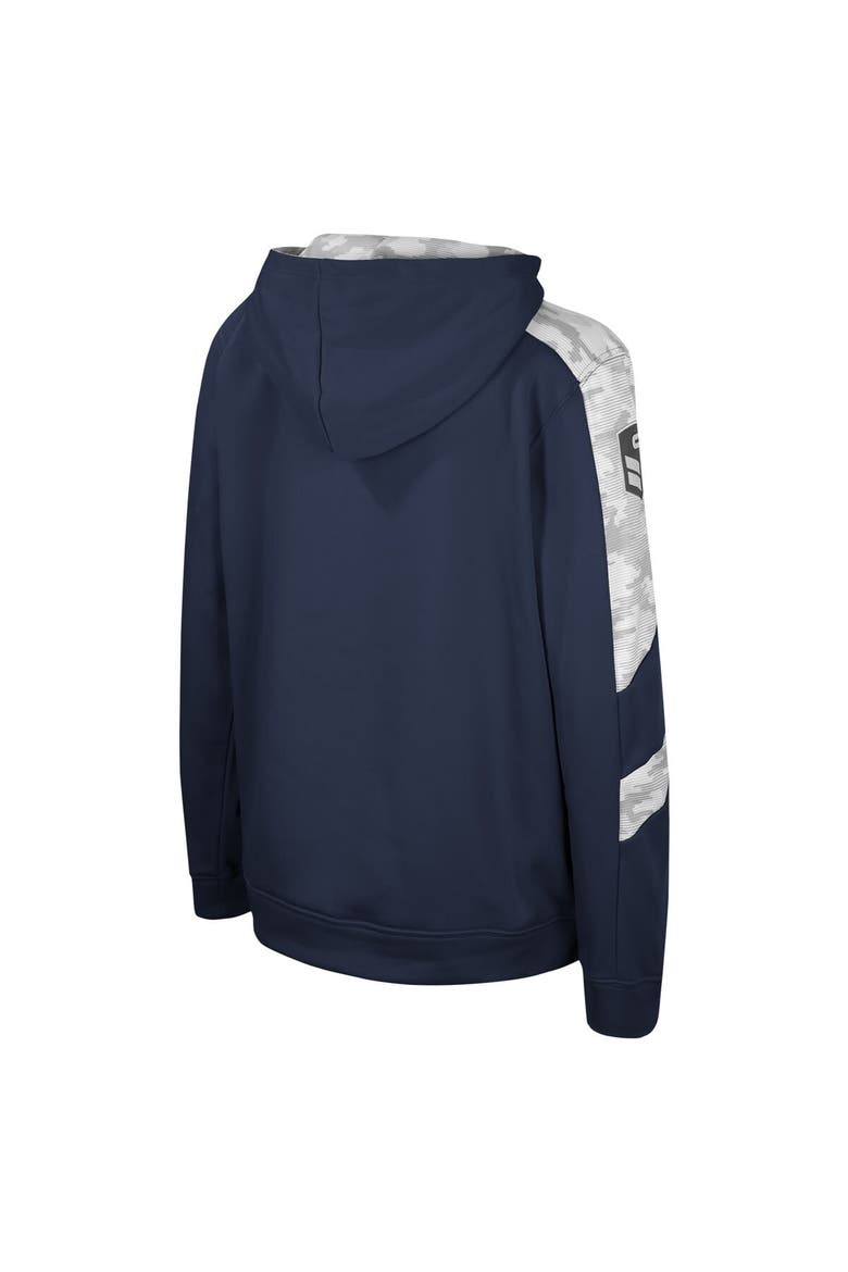 Youth Colosseum Navy Virginia Cavaliers OHT Military Appreciation Cyclone Digital Camo Pullover Hoodie, Alternate, color, Navy