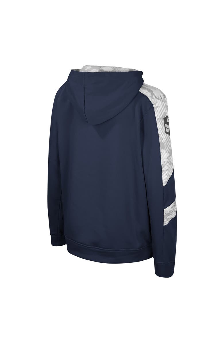 COLOSSEUM Youth Colosseum Navy Virginia Cavaliers OHT Military Appreciation Cyclone Digital Camo Pullover Hoodie, Alternate, color, Navy