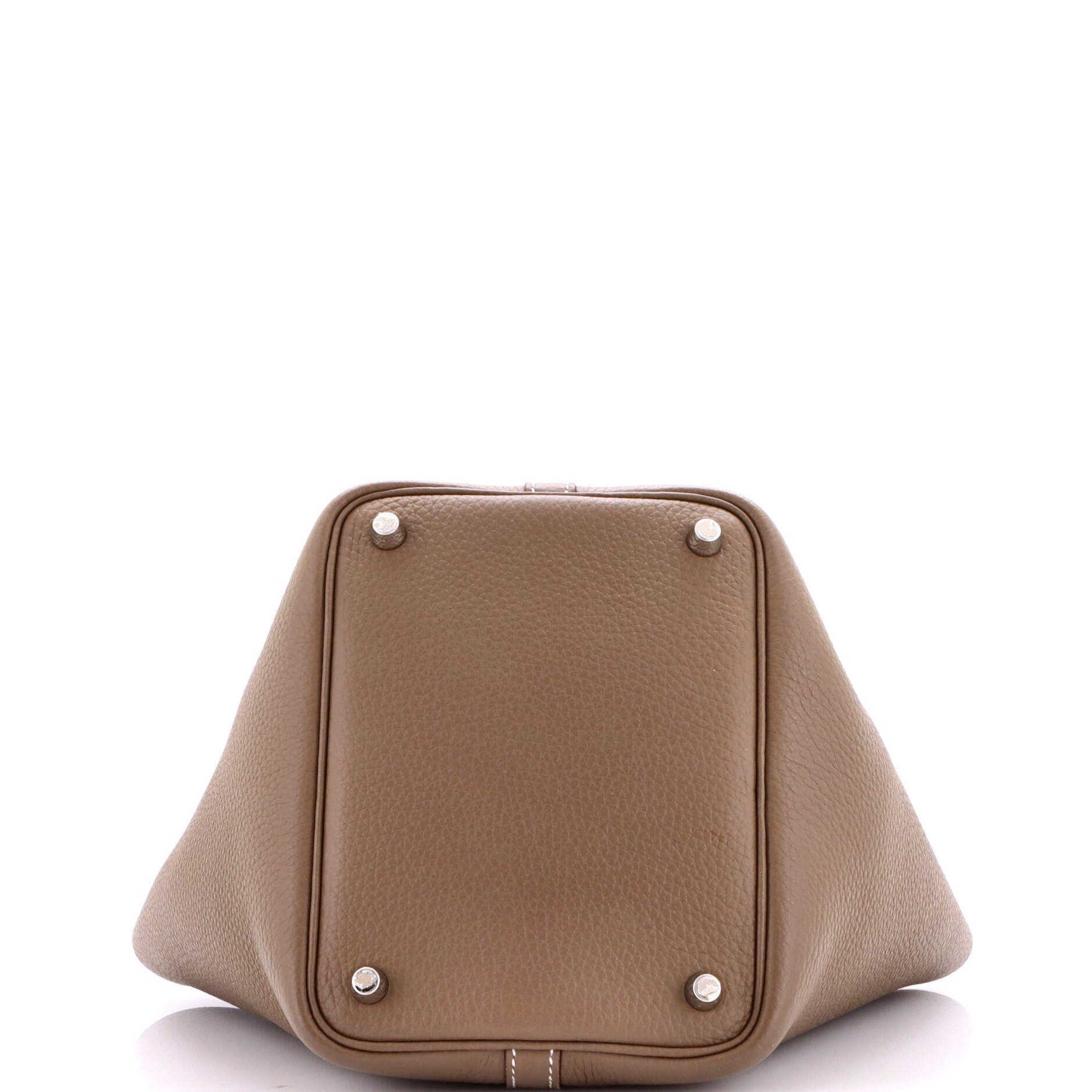 Pre-Owned Hermes Picotin Lock Bag Clemence PM, Alternate, color, Etoupe