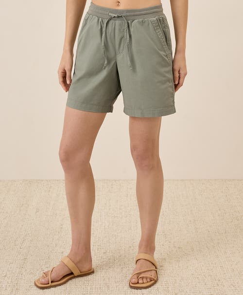 Pact Organic Cotton Monterey Poplin Short In Gray