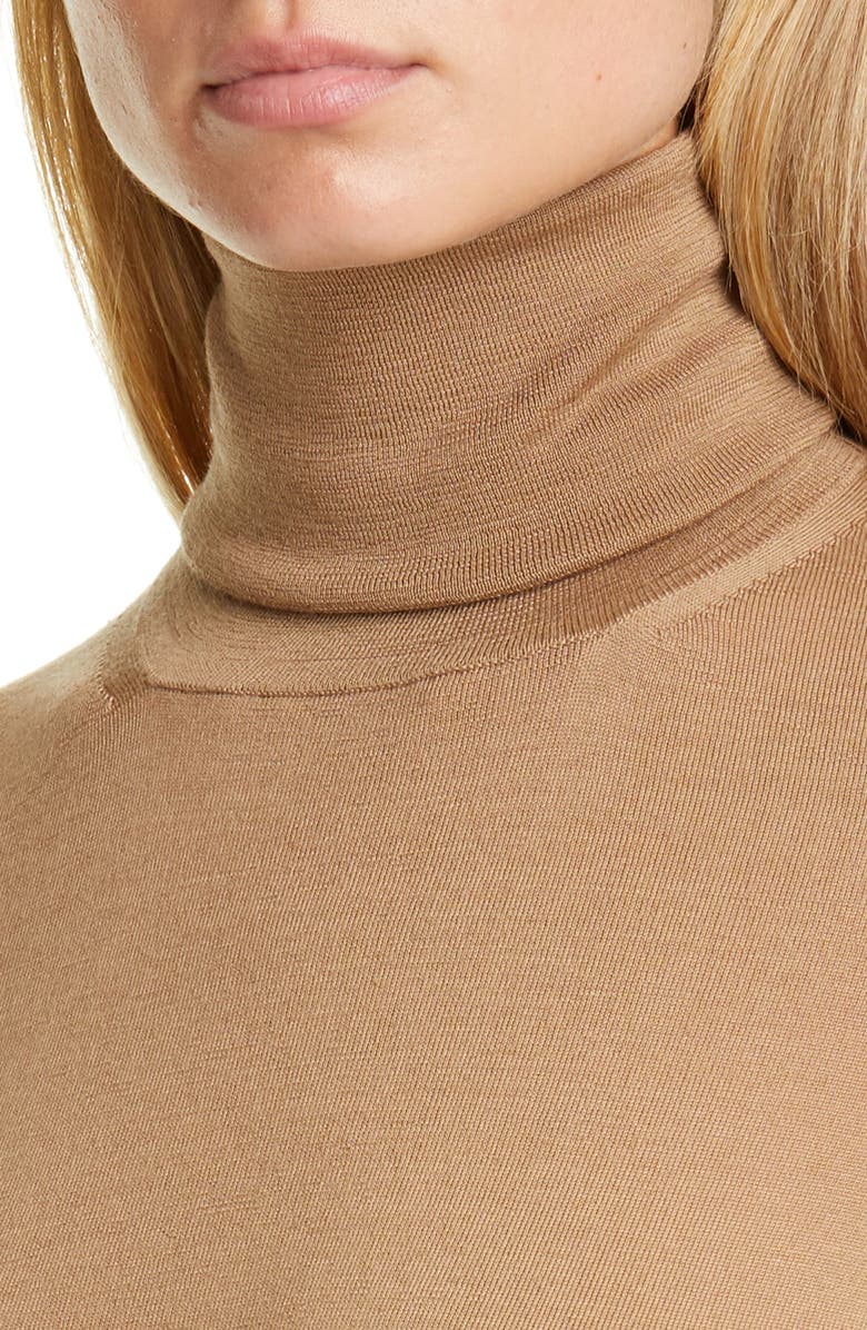 Max Mara Kipur Wool Turtleneck Sweater, Alternate, color, 