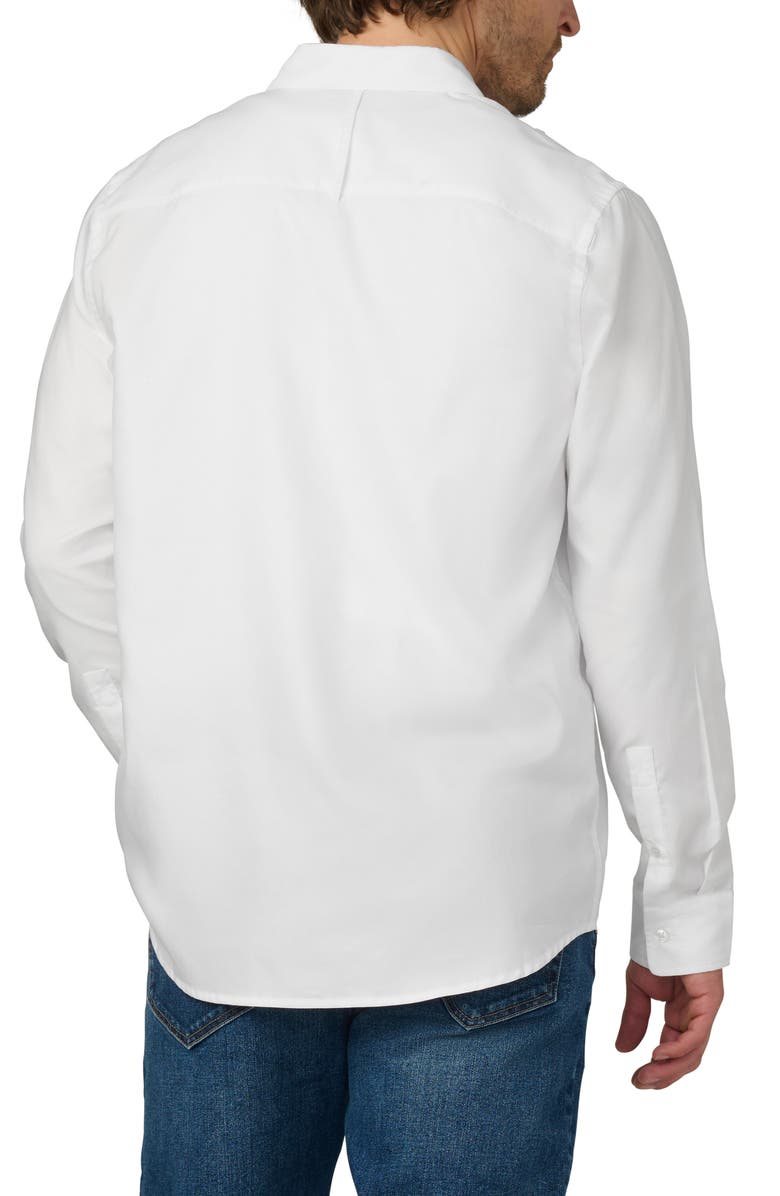Joe's The Grant Monogram Button-Up Shirt, Alternate, color, Optic White