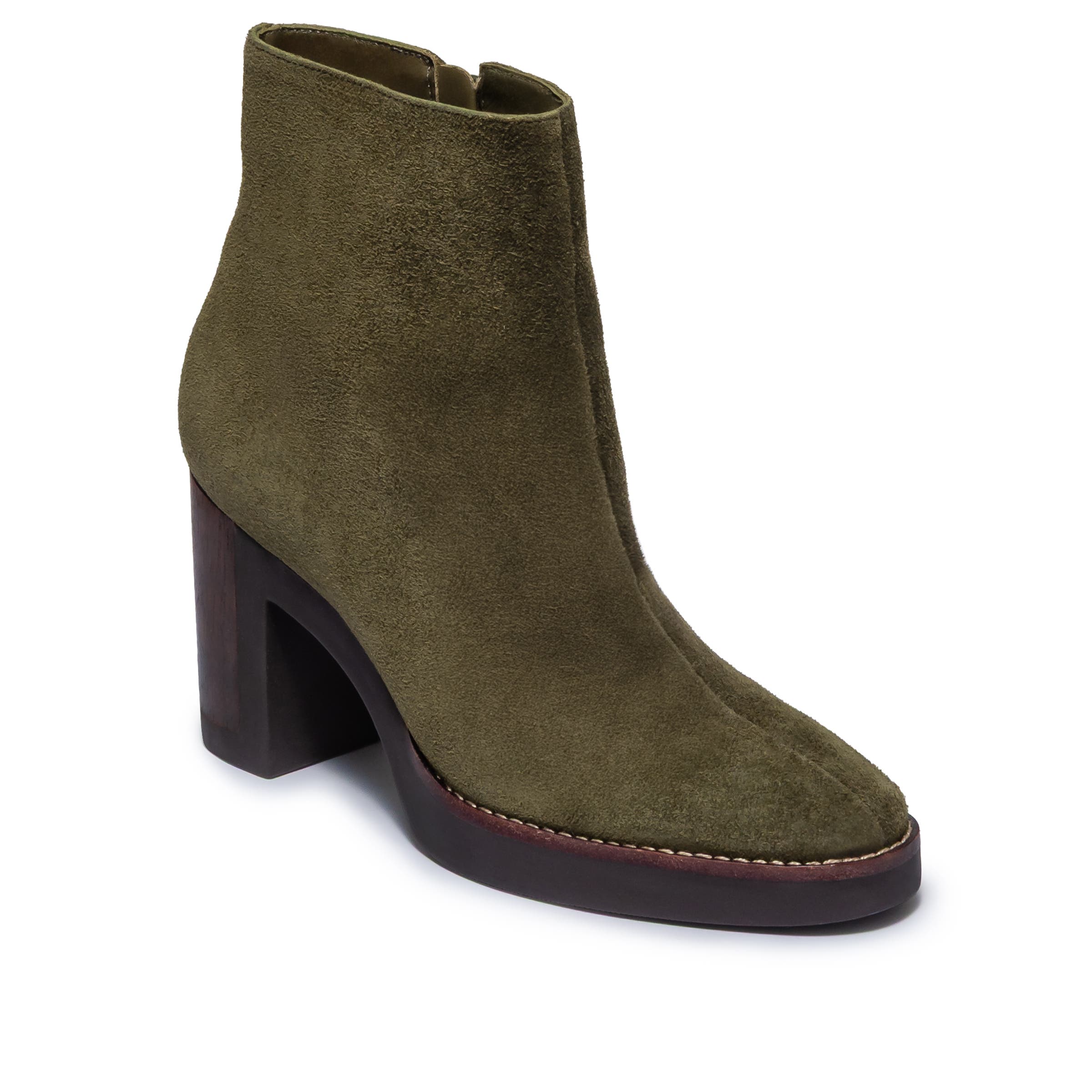 Nara Platform Bootie, Alternate, color, Dark Olive