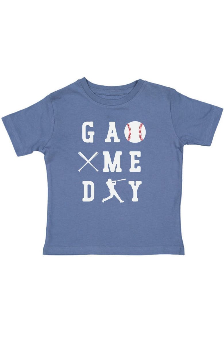Sweet Wink Baseball Game Day Short Sleeve T-Shirt, Main, color, Indigo