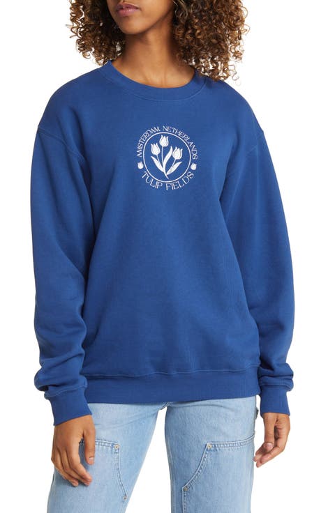 Amsterdam Tulips Cotton Blend Sweatshirt
