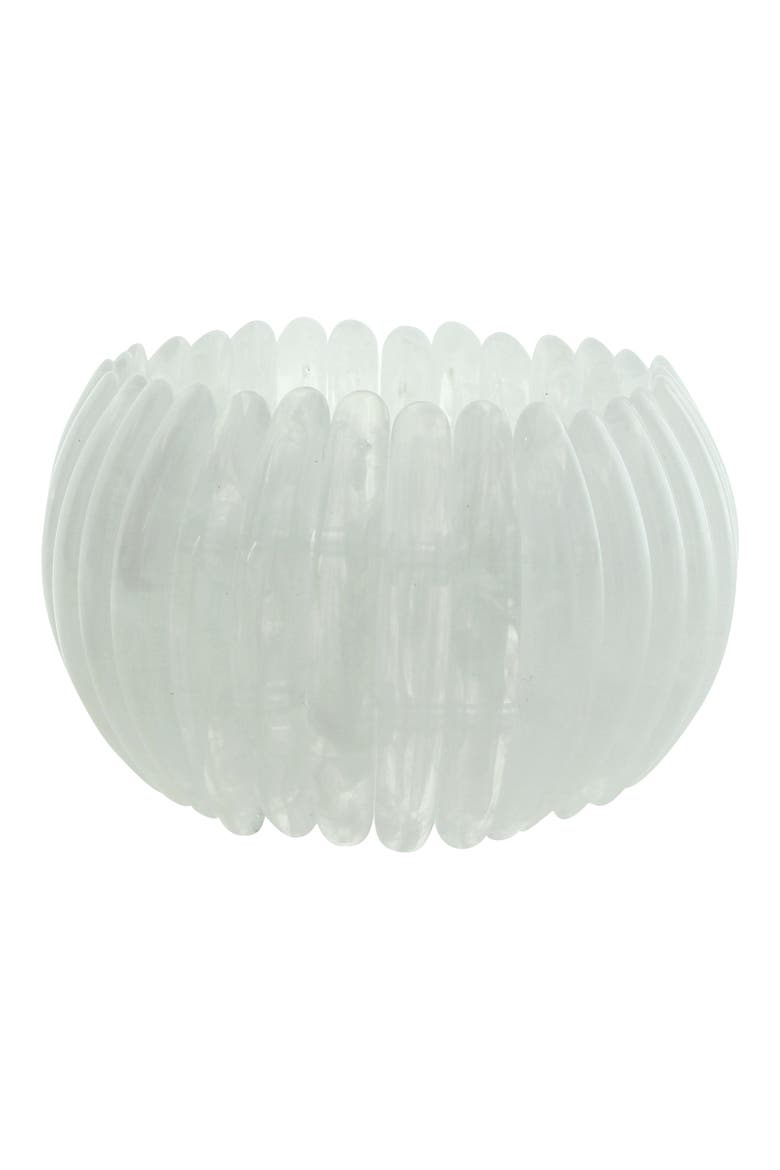 Danni Stretch Bracelet, Main, color, WHITE