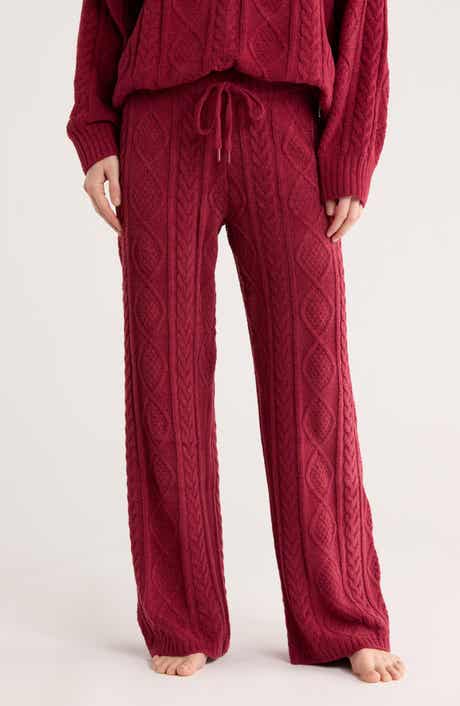 PJ Salvage Cozy Chenille Cable Knit Sleep Pants