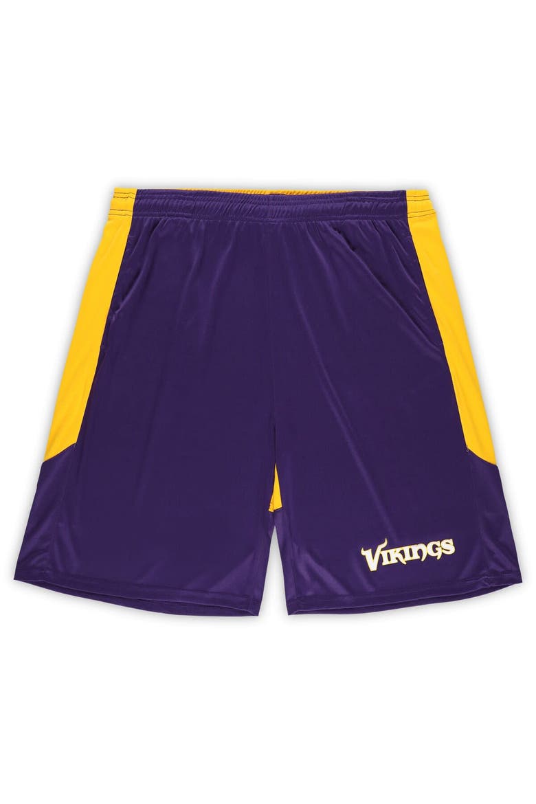 Men's Fanatics Purple/Gold Minnesota Vikings Big & Tall Launch Shorts, Alternate, color, Purple