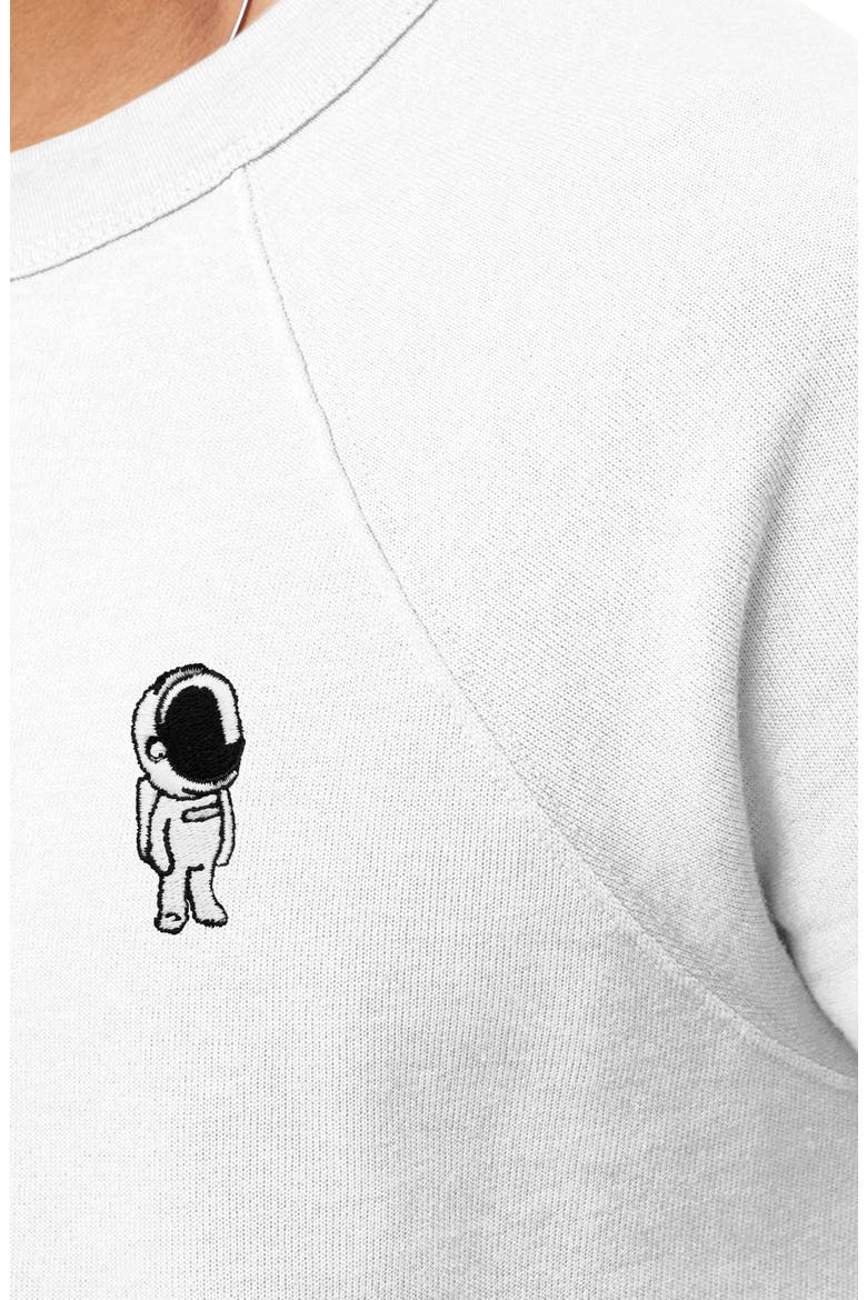 Astronaut Fleece Sweatshirt, Alternate, color, White