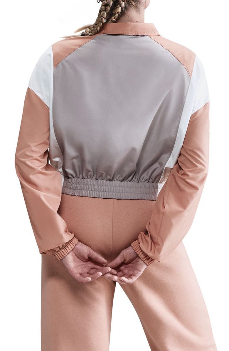 Nike Sportswear Woven Pullover Top, Alternate, color, College Grey/ Rose Gold/ Sail