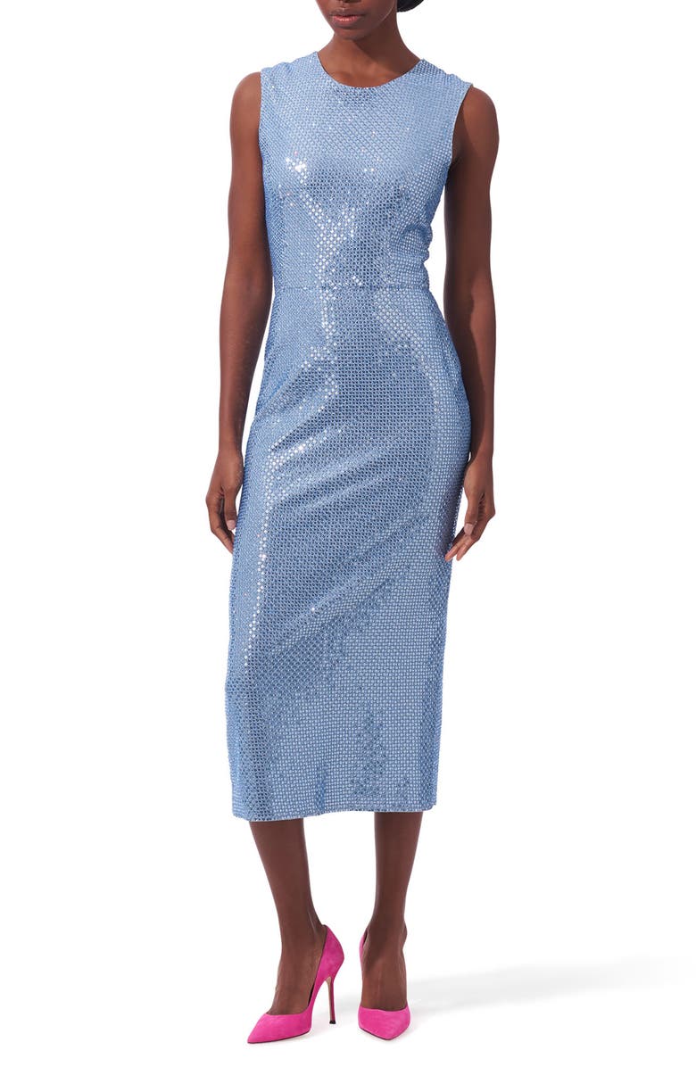 Carolina Herrera Sequin Midi Cocktail Dress | Nordstromrack