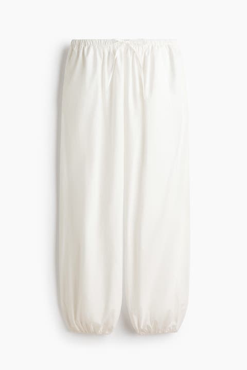 Cotton Balloon Trousers