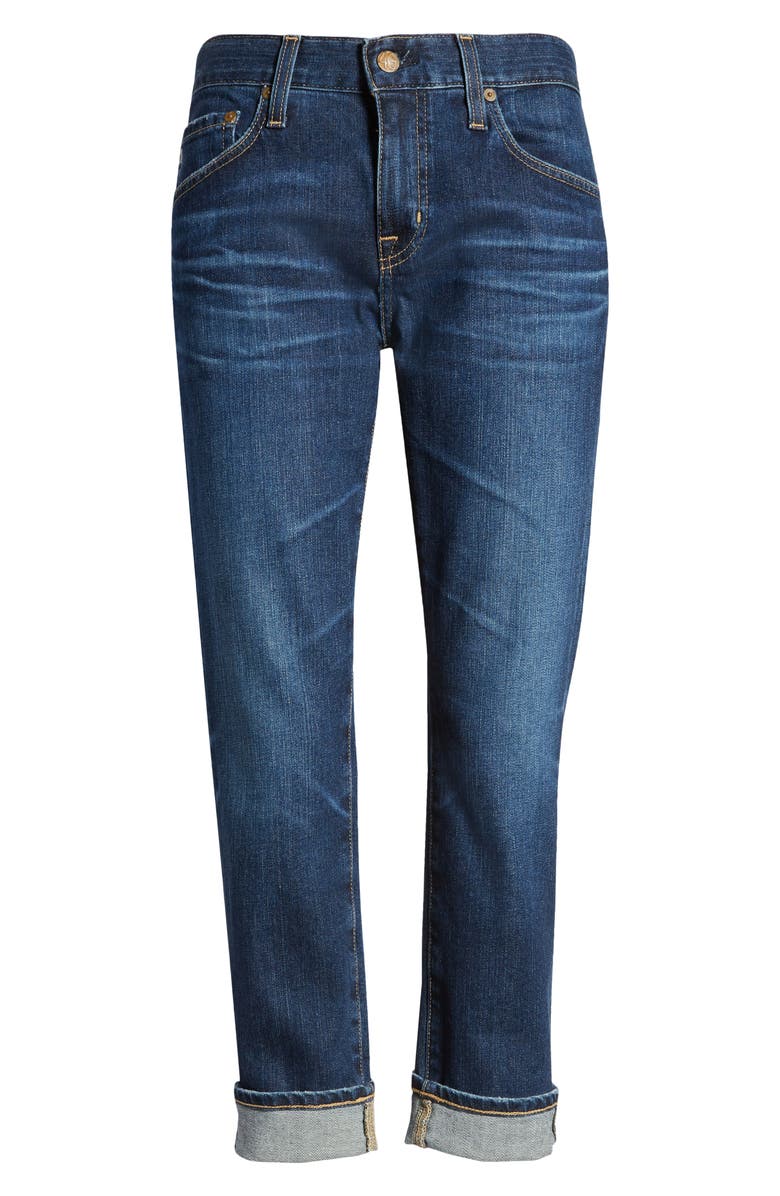 AG Ex-Boyfriend Slouchy Slim Jeans, Alternate, color, 5 Years Network