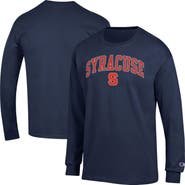 Champion Men's Champion  Navy Syracuse Orange Arch Over Logo Long Sleeve T-Shirt
