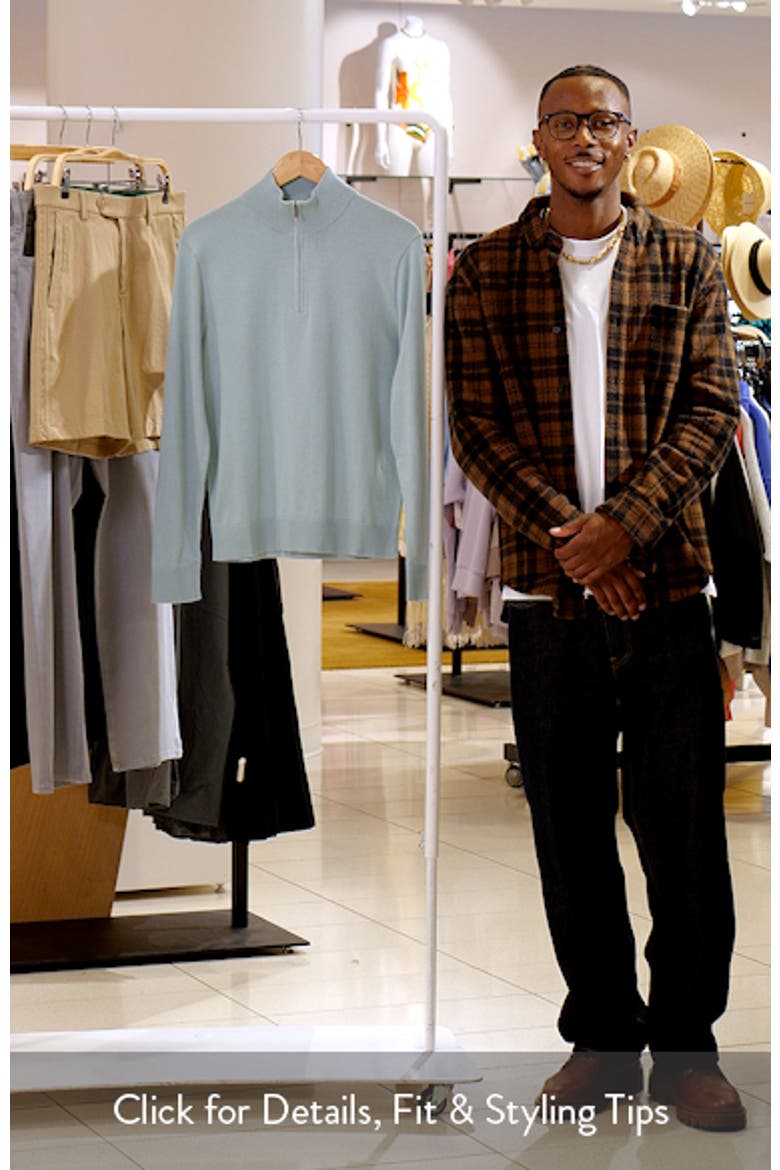 Quarter Zip Cotton Sweater video