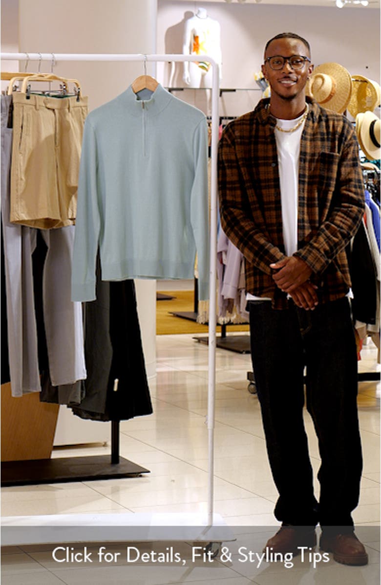 Quarter Zip Cotton Sweater, sales video thumbnail