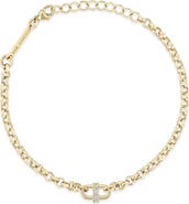 Zoë Chicco Diamond Link Rolo Chain Bracelet