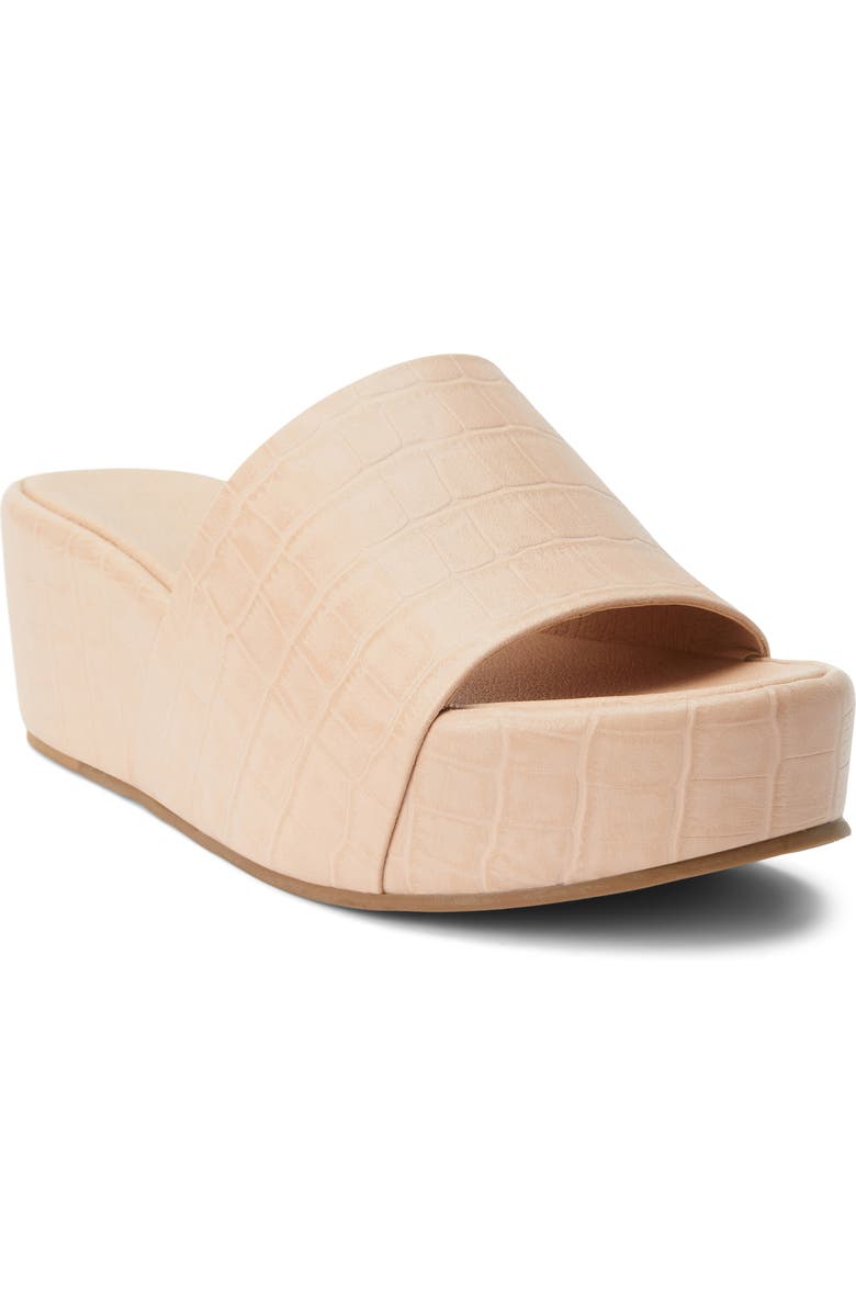 Matisse Frida Platform Sandal, Main, color, Natural Croc