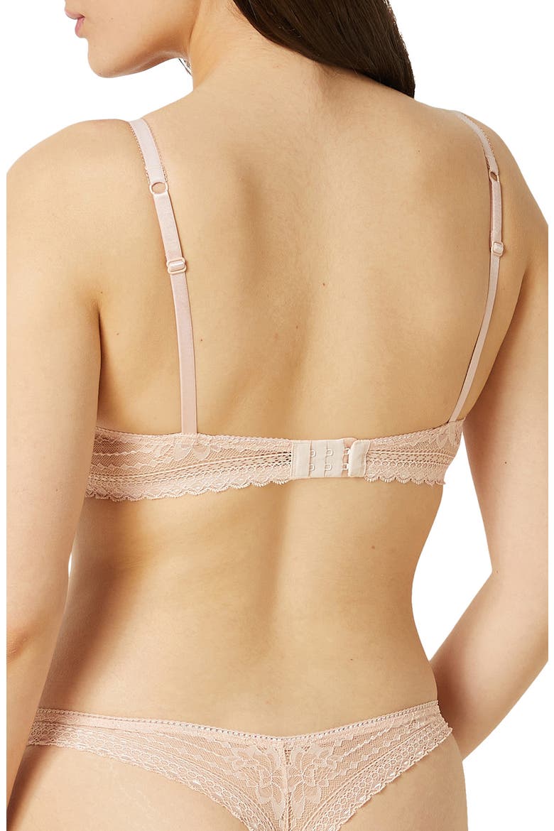 Panama Underwire Plunge Push-Up Bra, Alternate, color, BLUSH