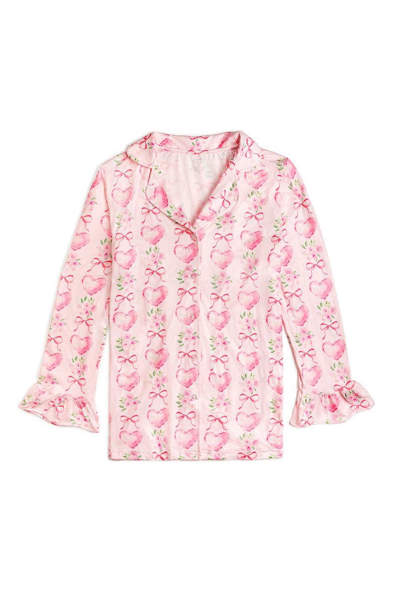 Heart Floral Trellis Women's Lounge Set, Alternate, color, Soft Pink