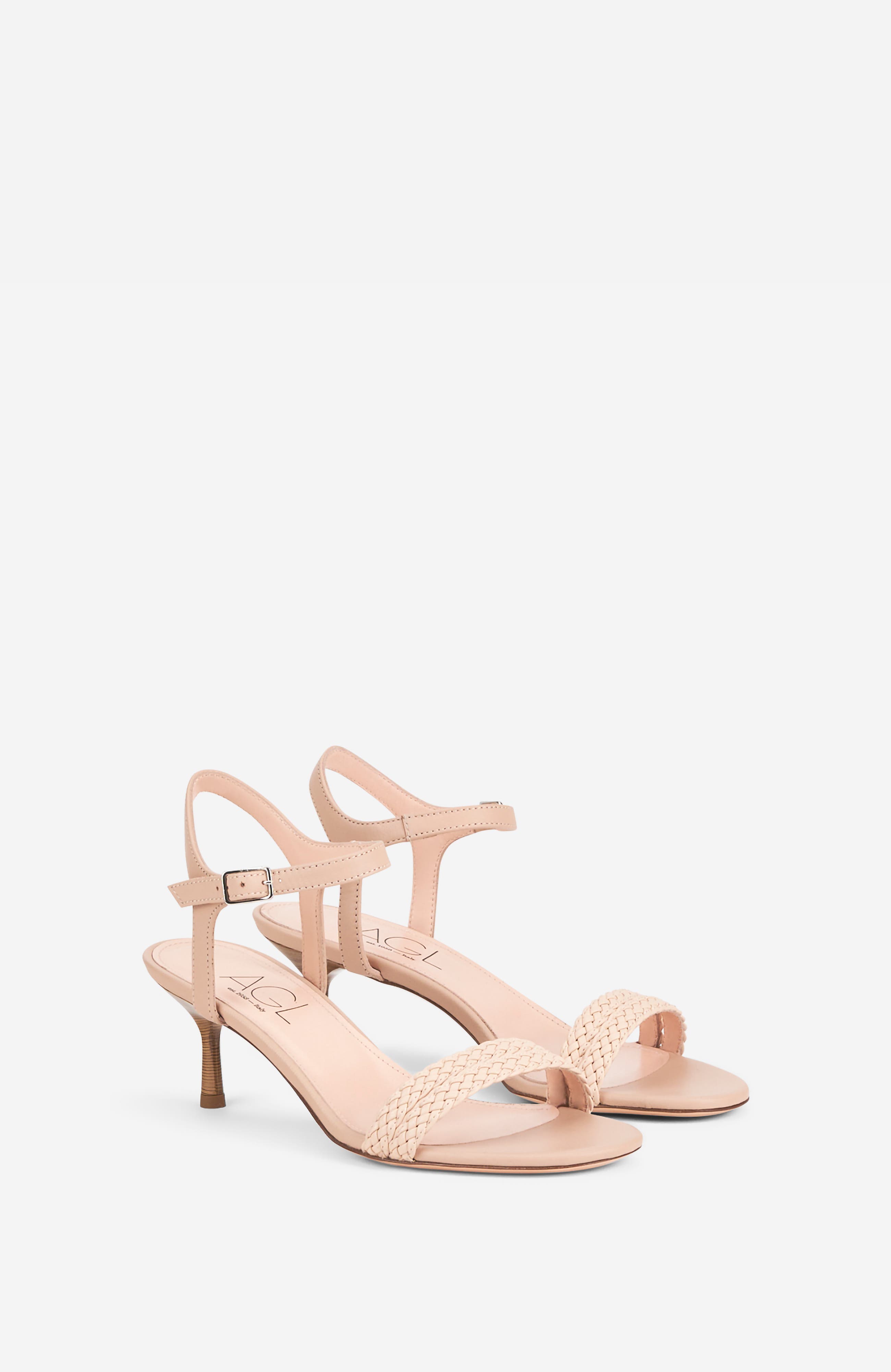 AGL Gioia Kitten Heel Sandal, Alternate, color, Powder Pink
