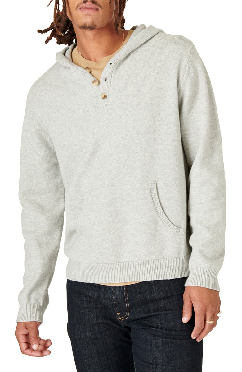 Lucky Brand Henley Hoodie, Main, color, 