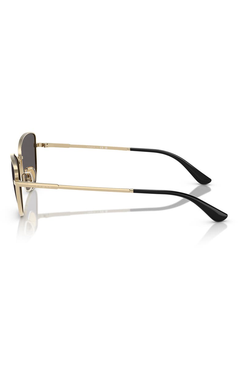 VOGUE 56mm Polarized Butterfly Sunglasses, Alternate, color, Pale Gold