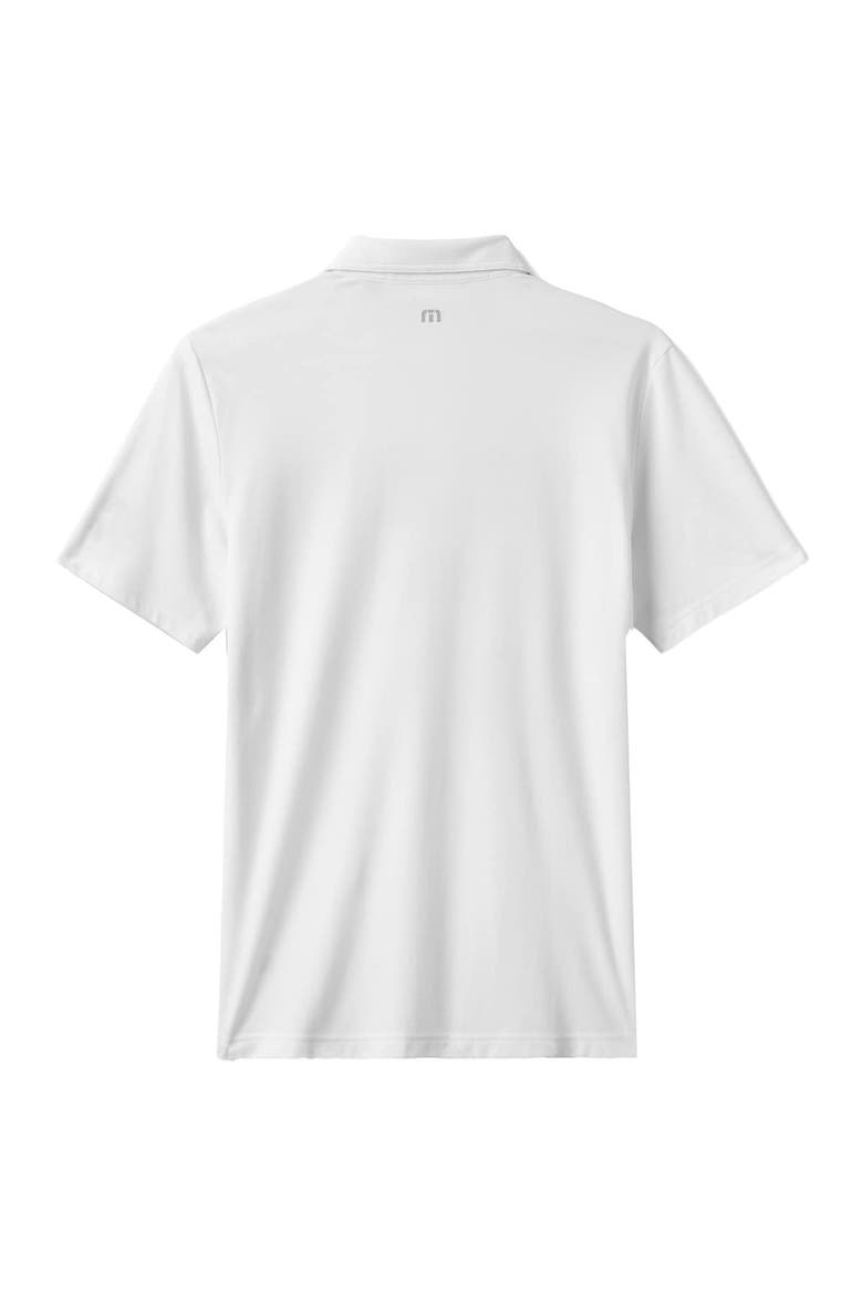 Men's TravisMathew White Cleveland Guardians Top Recruit Tri-Blend Polo, Alternate, color, White